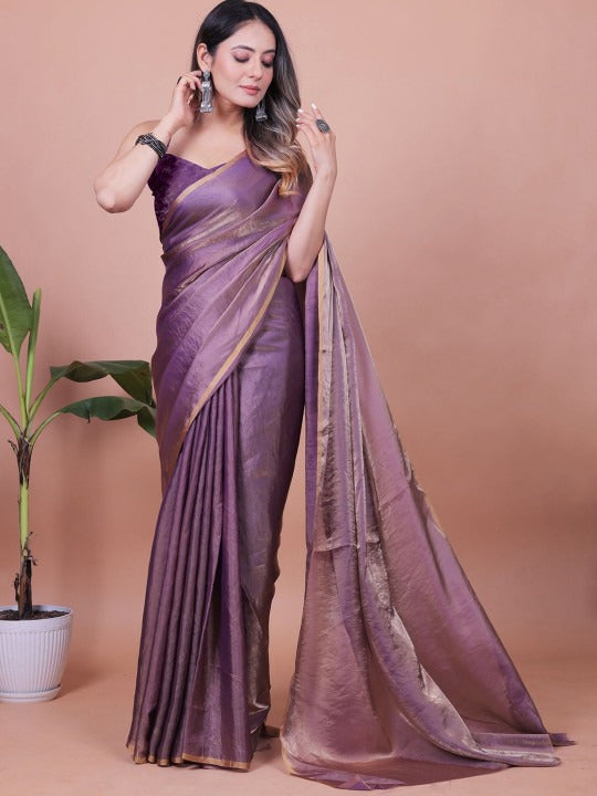 Linen Cotton Saree with Blouse Piece