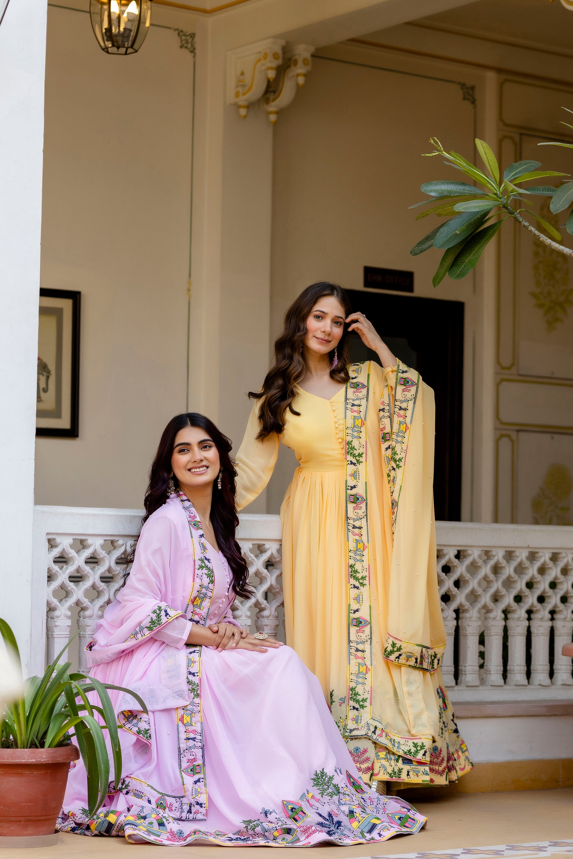 Baby Printed Anarkali Gown with Dupatta | Designer Ethnic Gown | Premium Festive & Wedding Wear