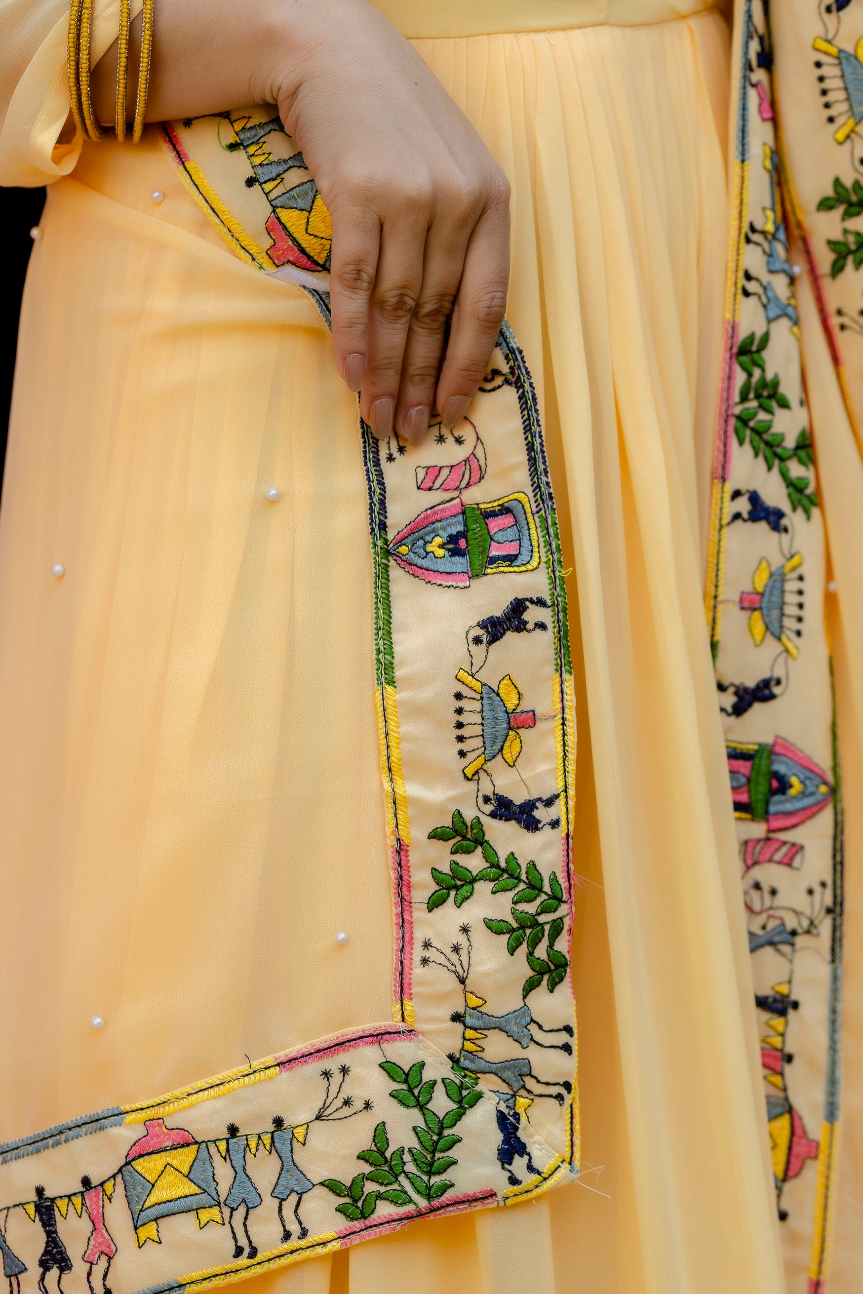 Baby Printed Anarkali Gown with Dupatta | Designer Ethnic Gown | Premium Festive & Wedding Wear