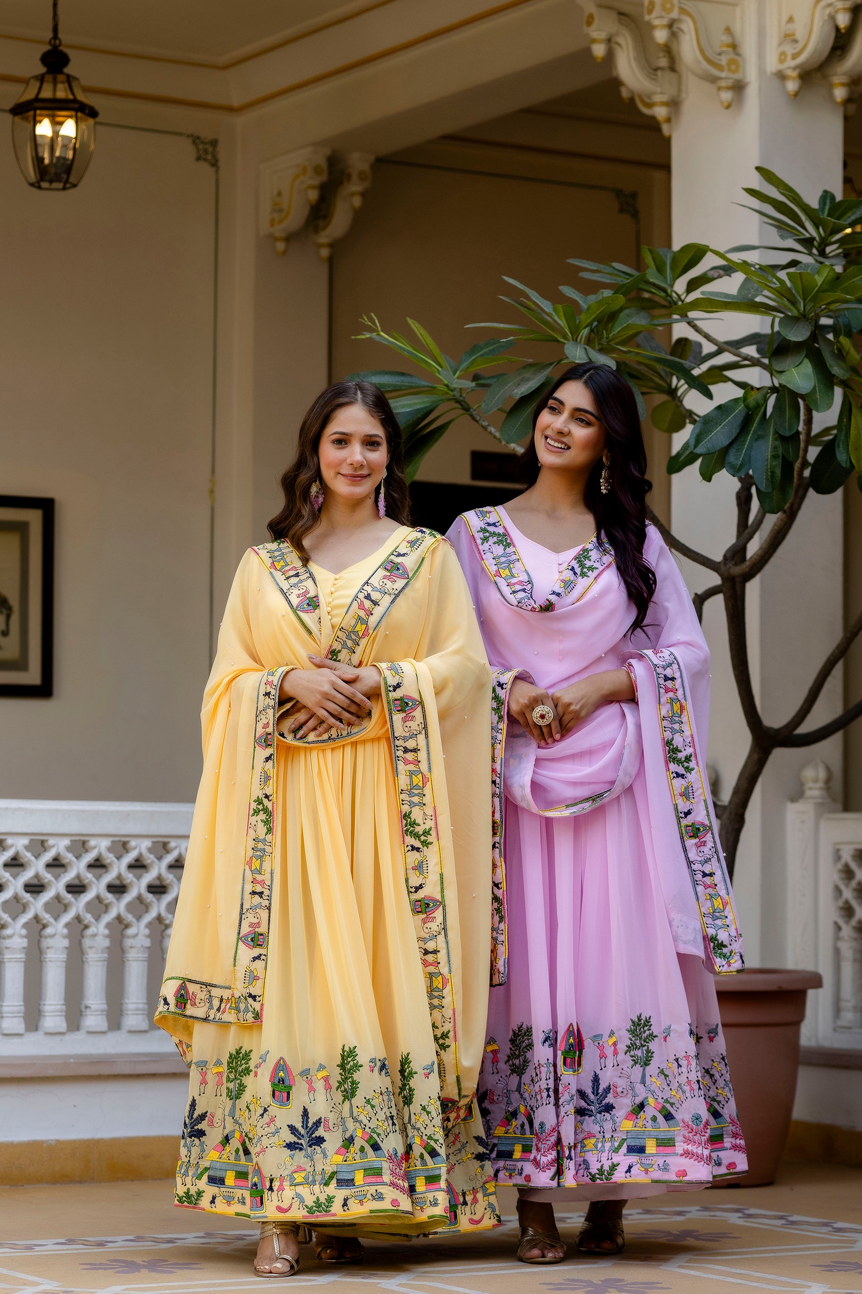 Baby Printed Anarkali Gown with Dupatta | Designer Ethnic Gown | Premium Festive & Wedding Wear