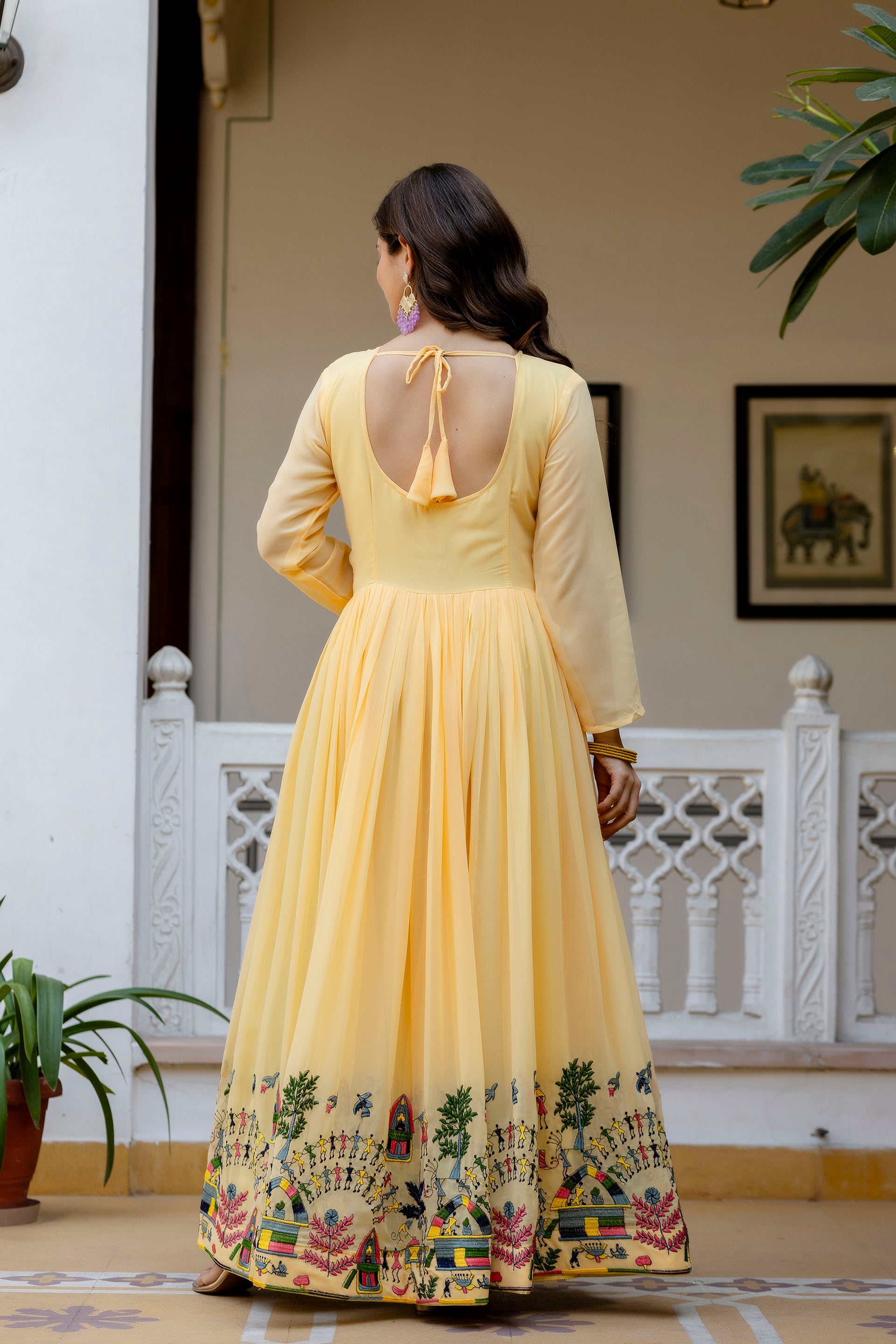 Baby Printed Anarkali Gown with Dupatta | Designer Ethnic Gown | Premium Festive & Wedding Wear