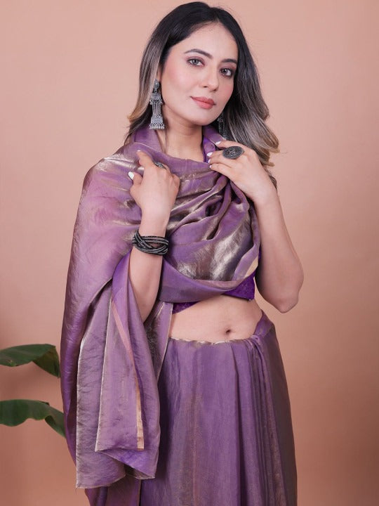 Linen Cotton Saree with Blouse Piece