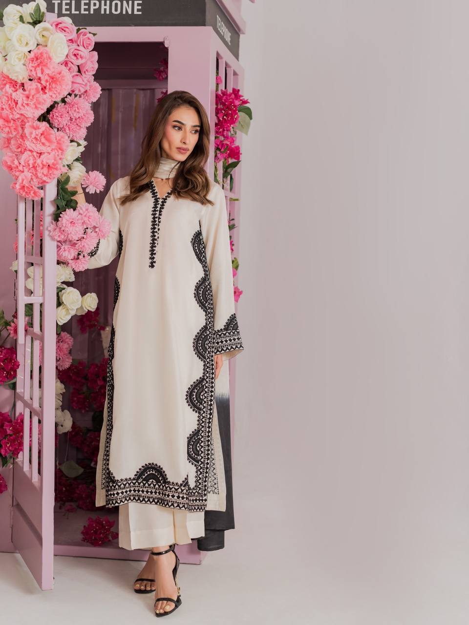 Biscuit Slub Thread Work Suit Set