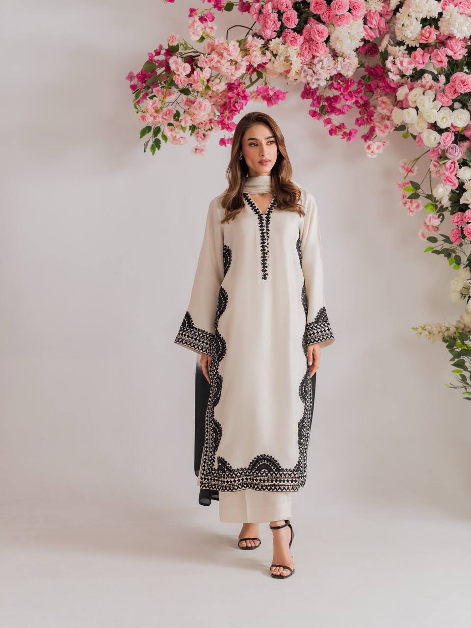 Biscuit Slub Thread Work Suit Set