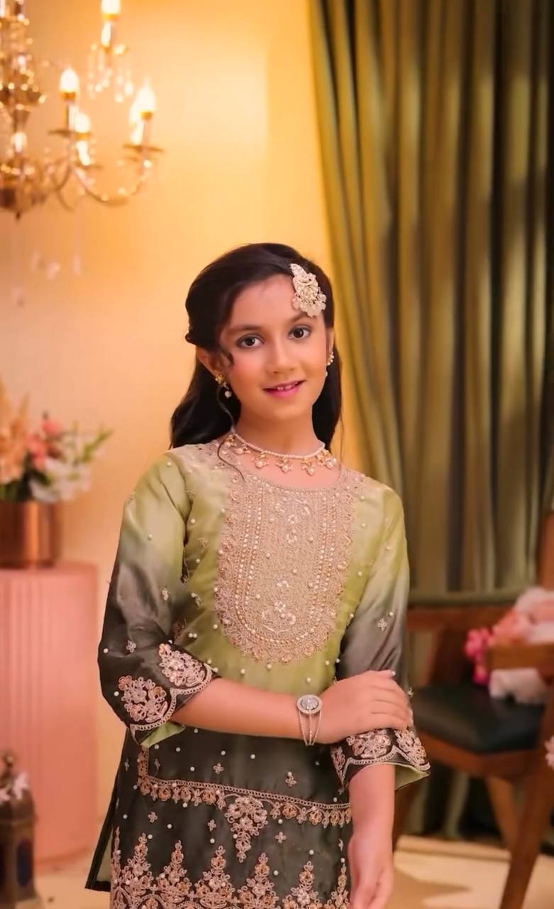 Festive Palazzo Suit with Sequin Embroidery