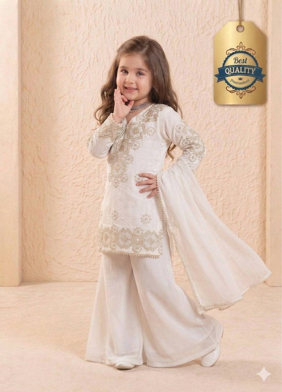 Fox Georgette Embroidered Palazzo Suit