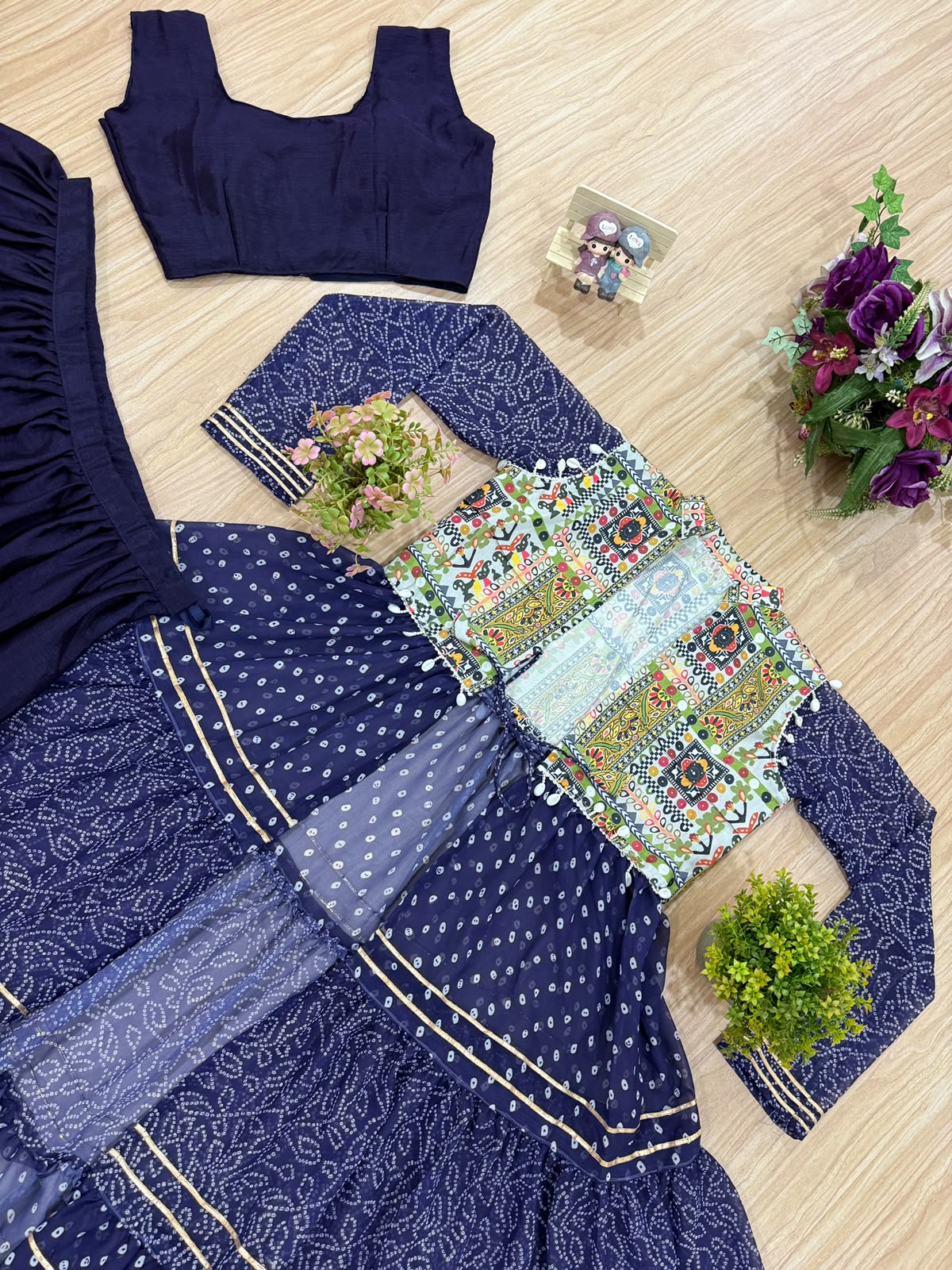 Navratri Lehenga Choli with Printed Shrug | Jayant