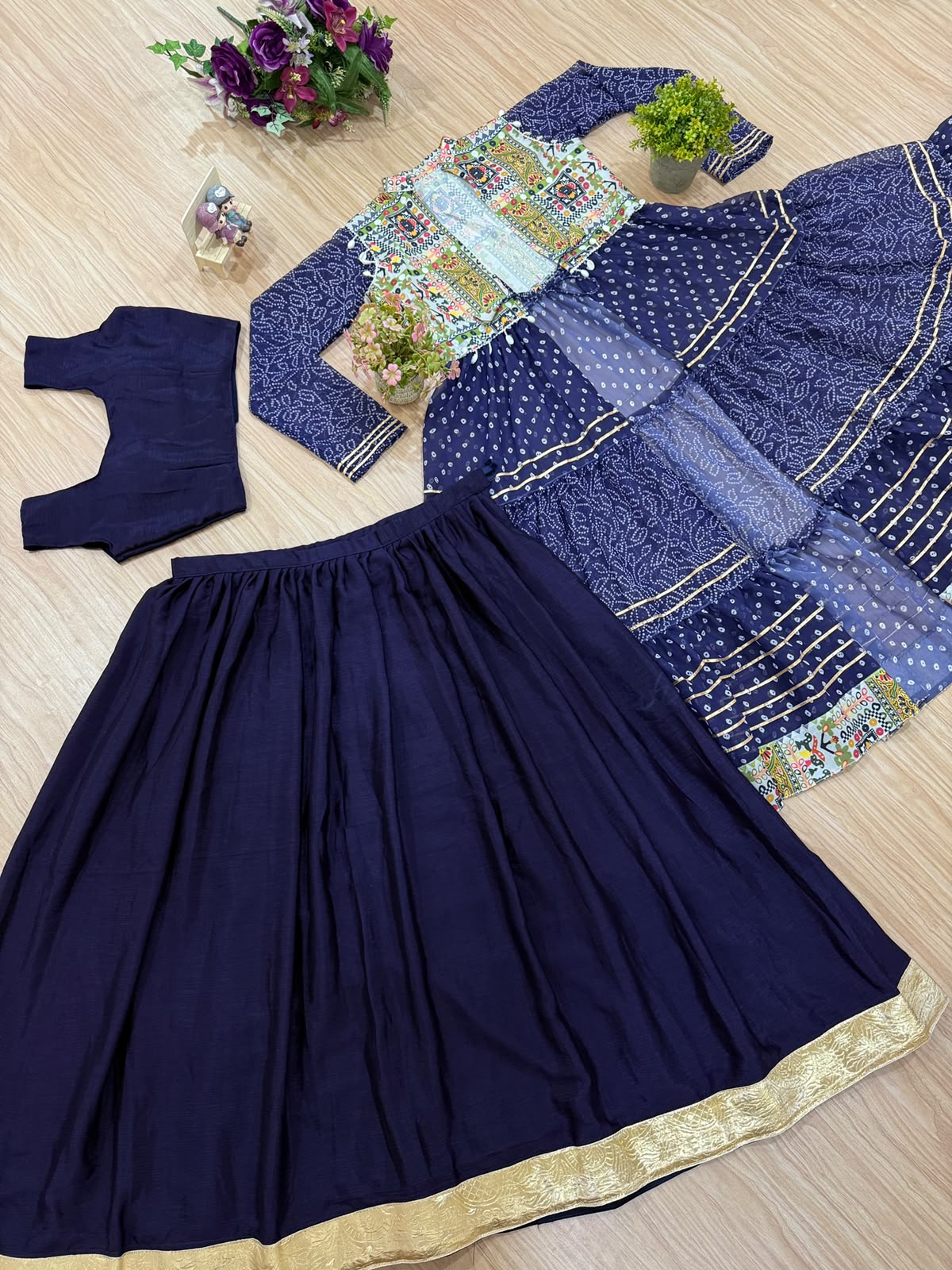 Navratri Lehenga Choli with Printed Shrug | Jayant