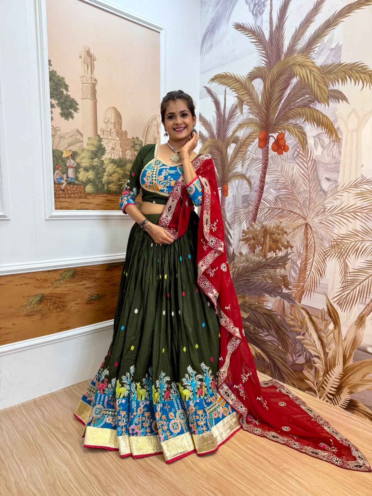 Heavy Embroidered Rayon Lehenga Choli