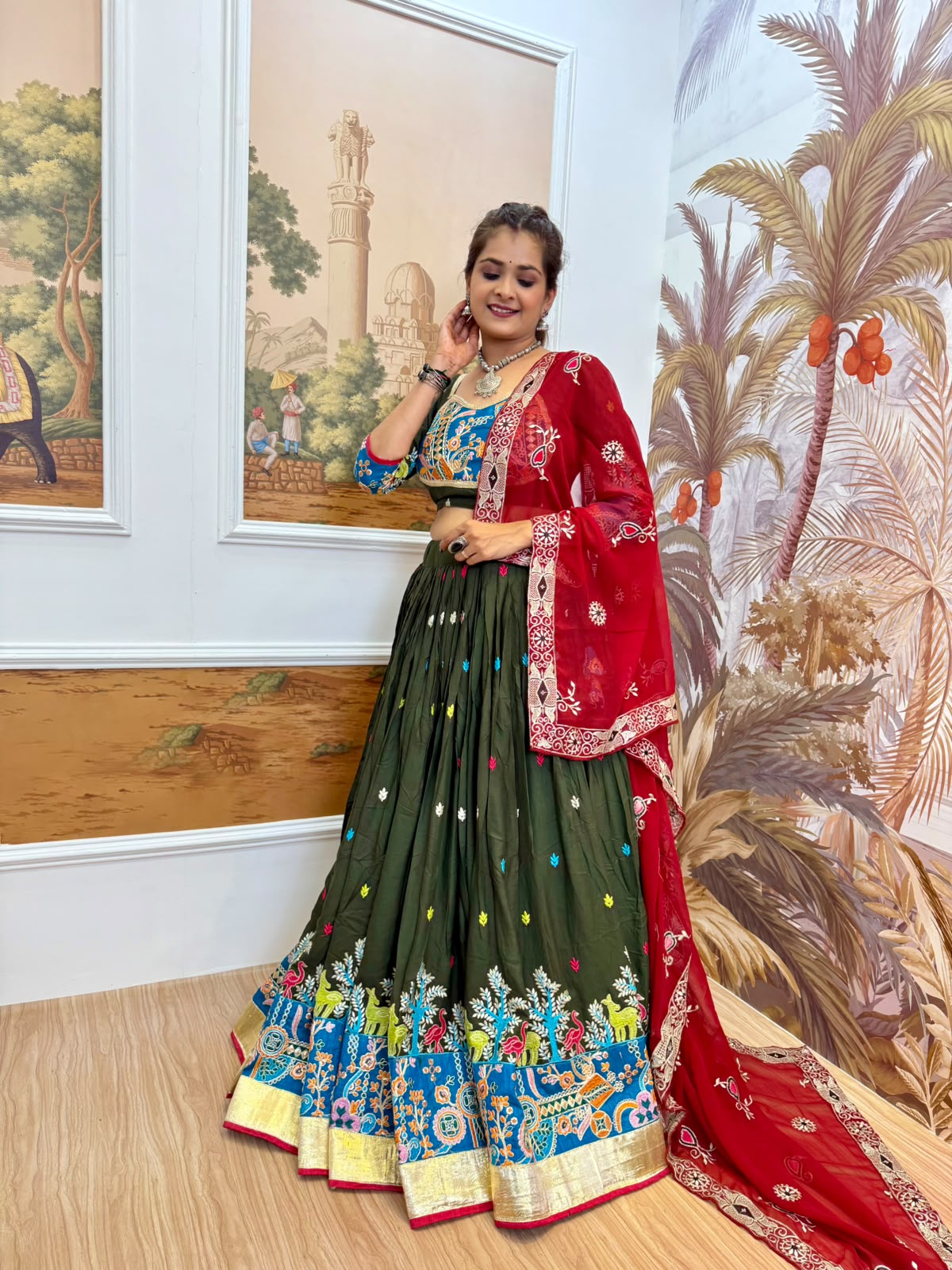 Heavy Embroidered Rayon Lehenga Choli