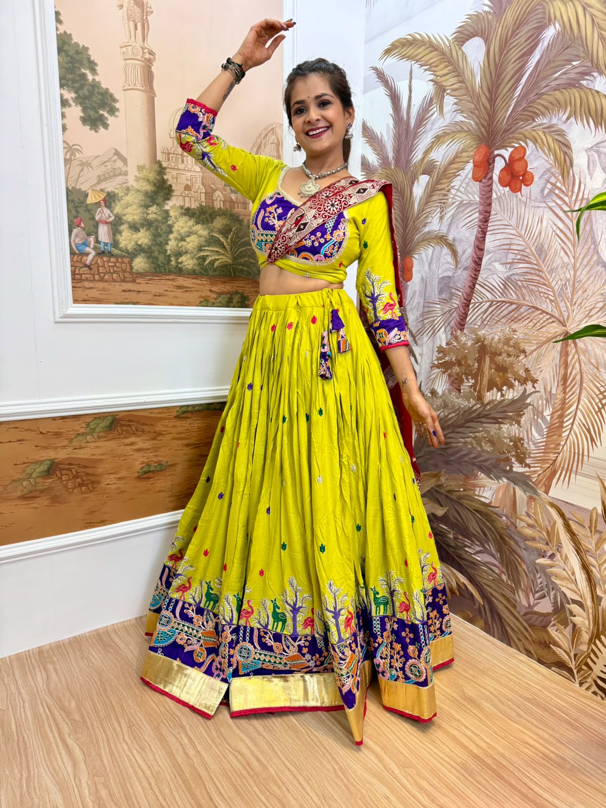 Heavy Embroidered Rayon Lehenga Choli
