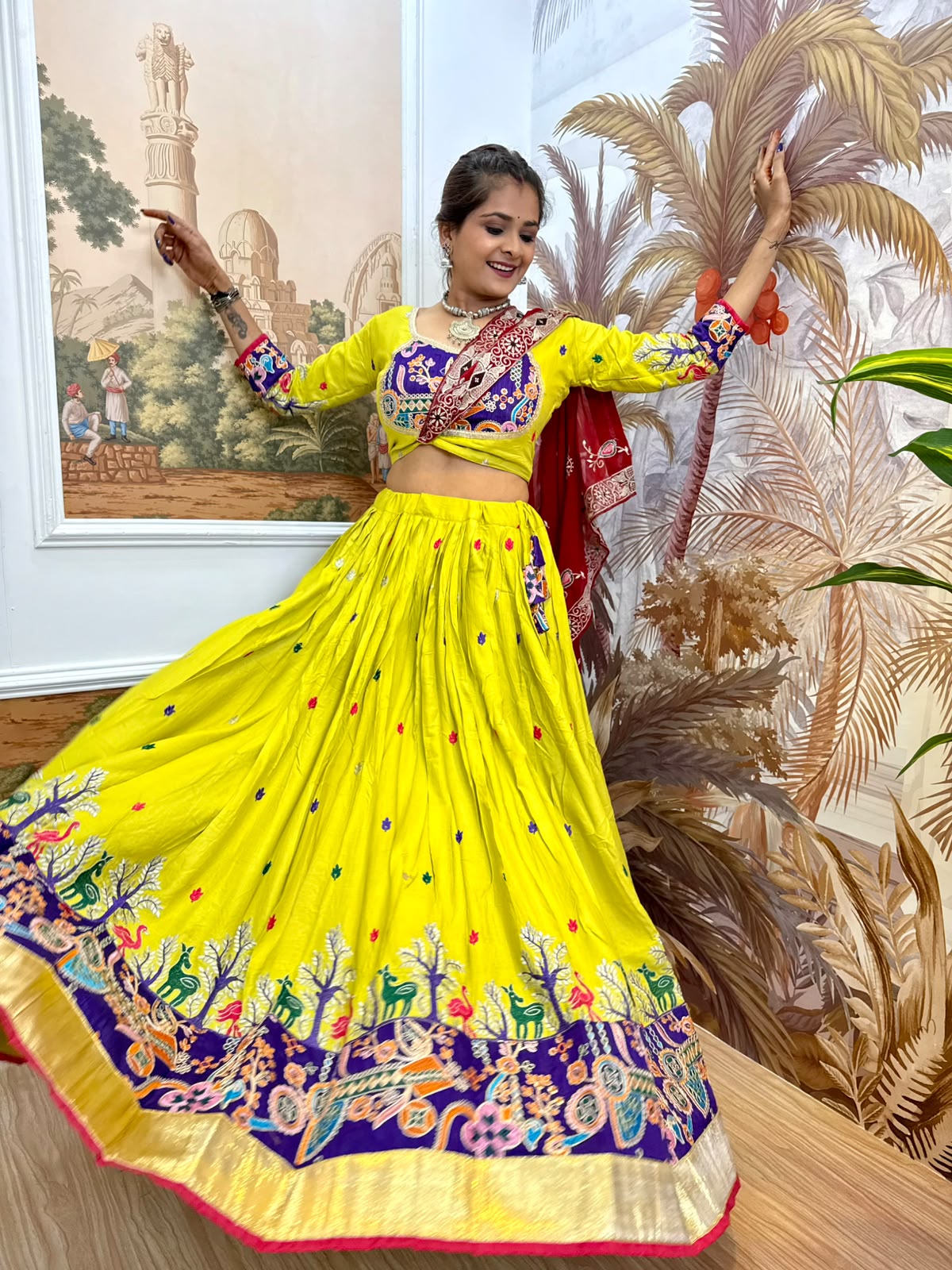 Heavy Embroidered Rayon Lehenga Choli