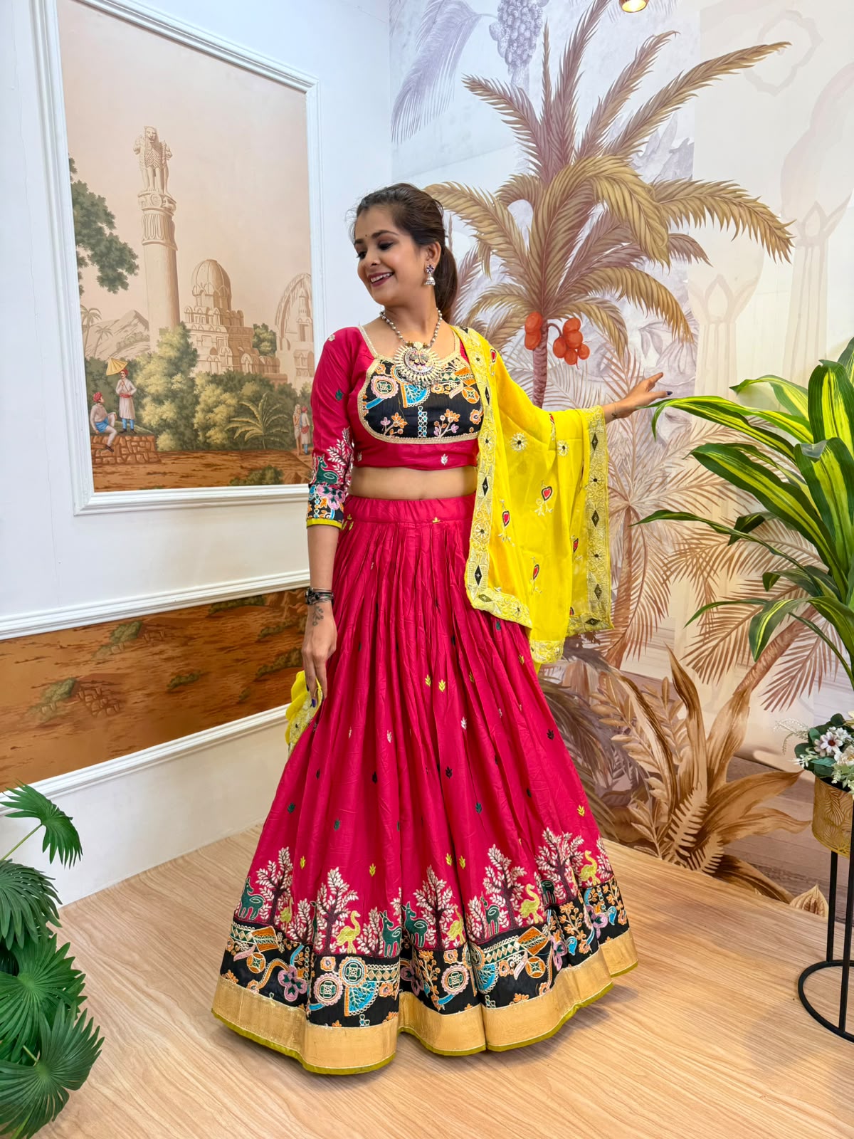 Heavy Embroidered Rayon Lehenga Choli