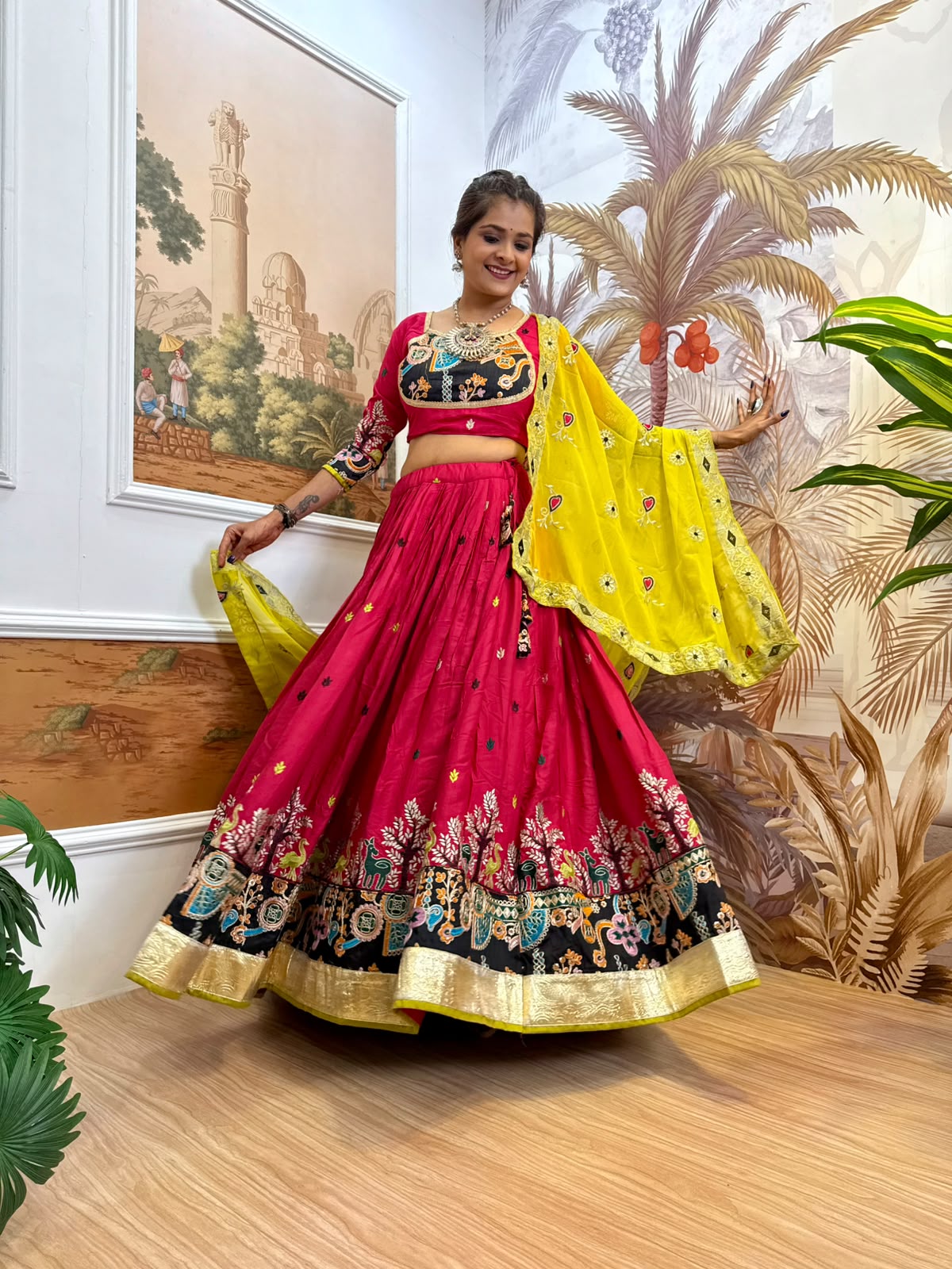 Heavy Embroidered Rayon Lehenga Choli