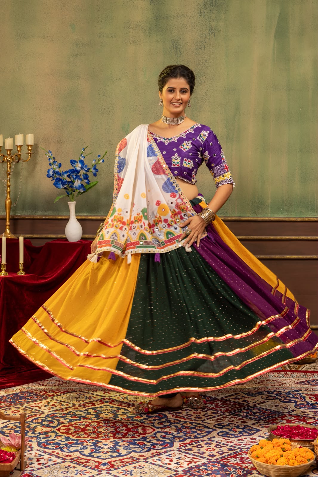 Navratri Faux Georgette Lehenga Choli