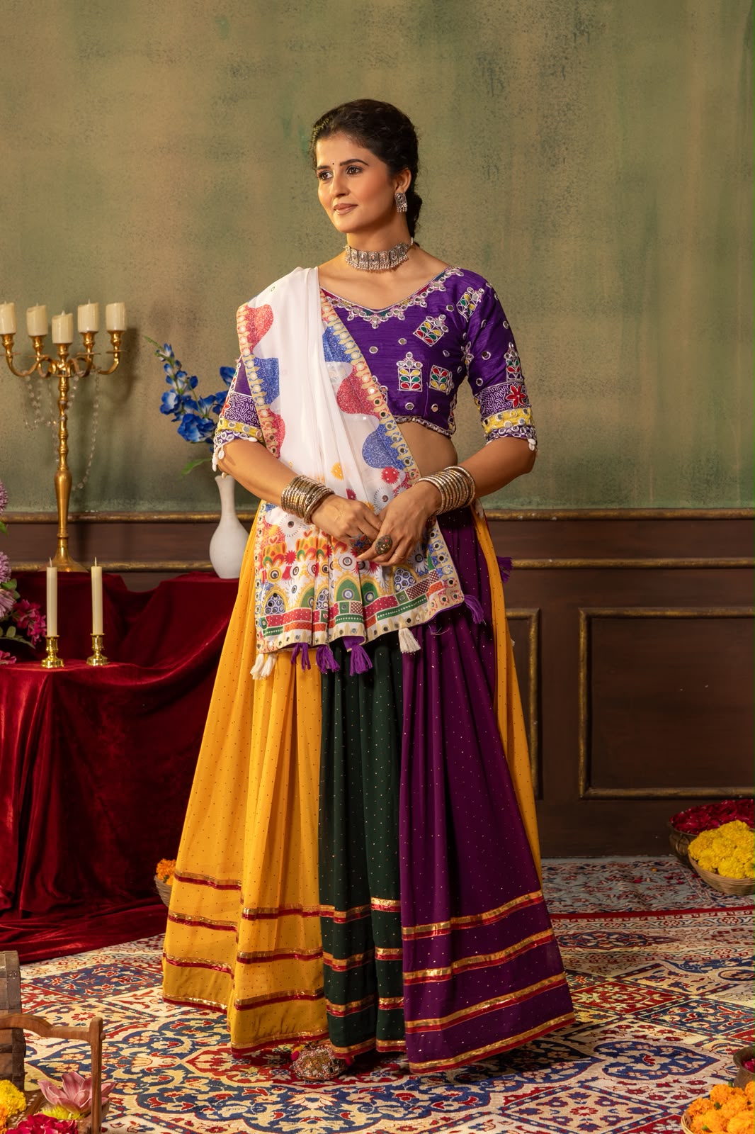 Navratri Faux Georgette Lehenga Choli