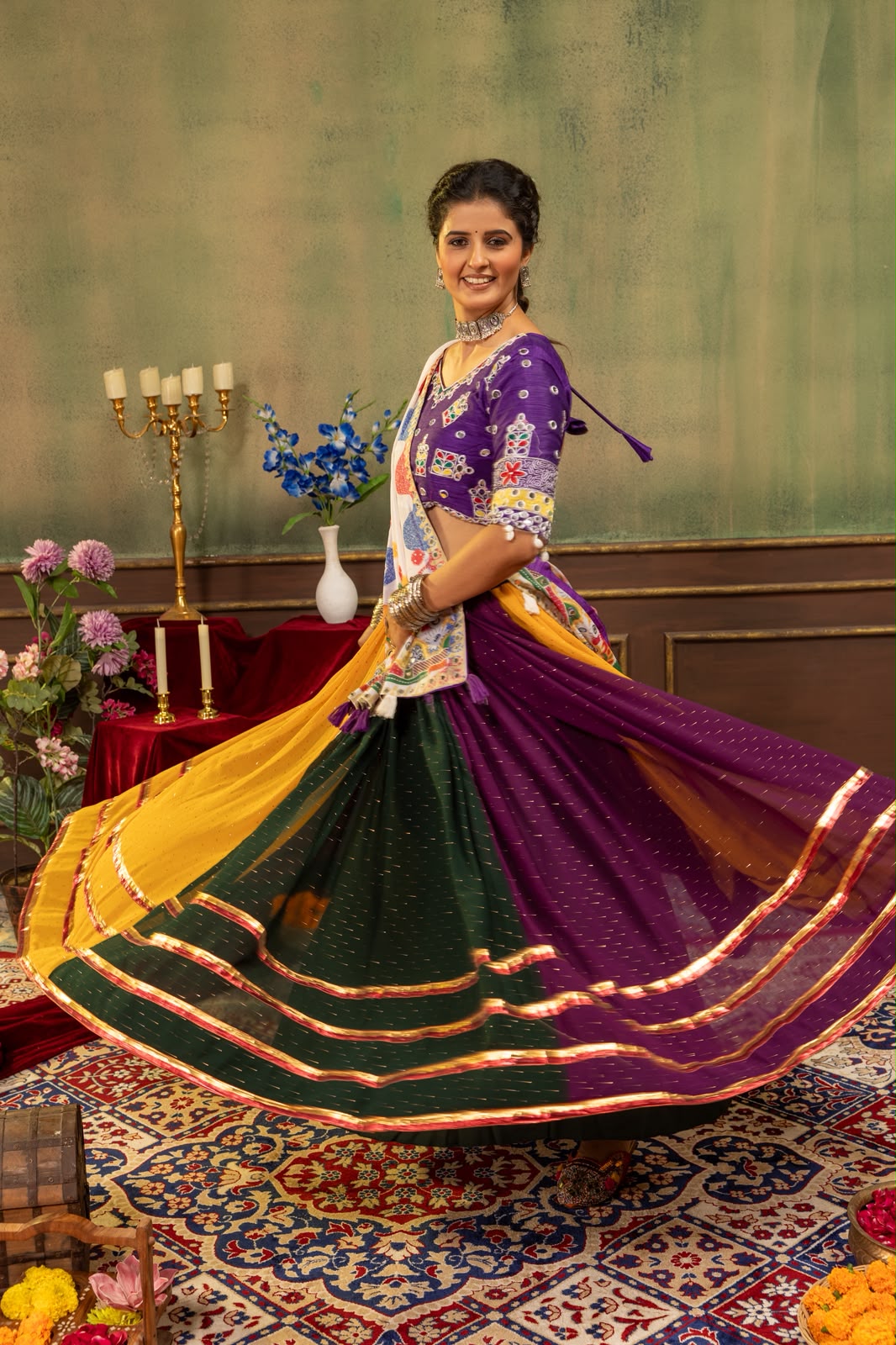 Navratri Faux Georgette Lehenga Choli