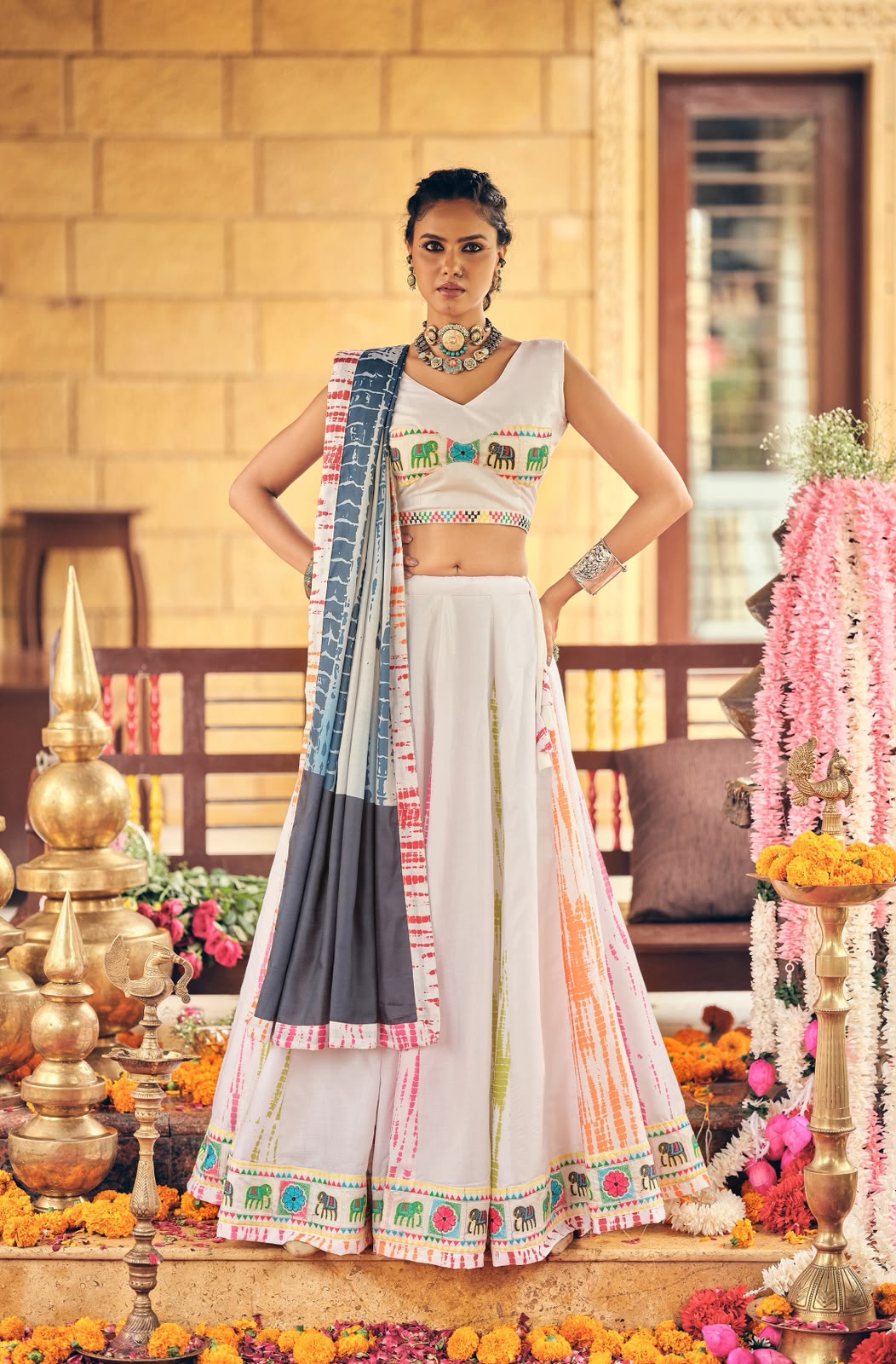 Lehenga Choli with Cotton Dupatta