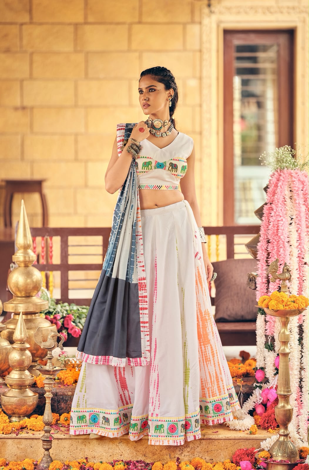 Lehenga Choli with Cotton Dupatta