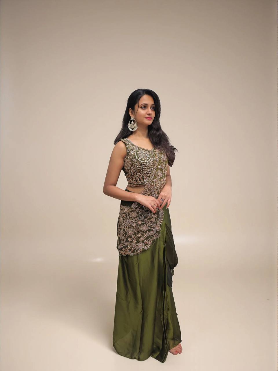 Rangoli Silk Designer Party Wear Saree