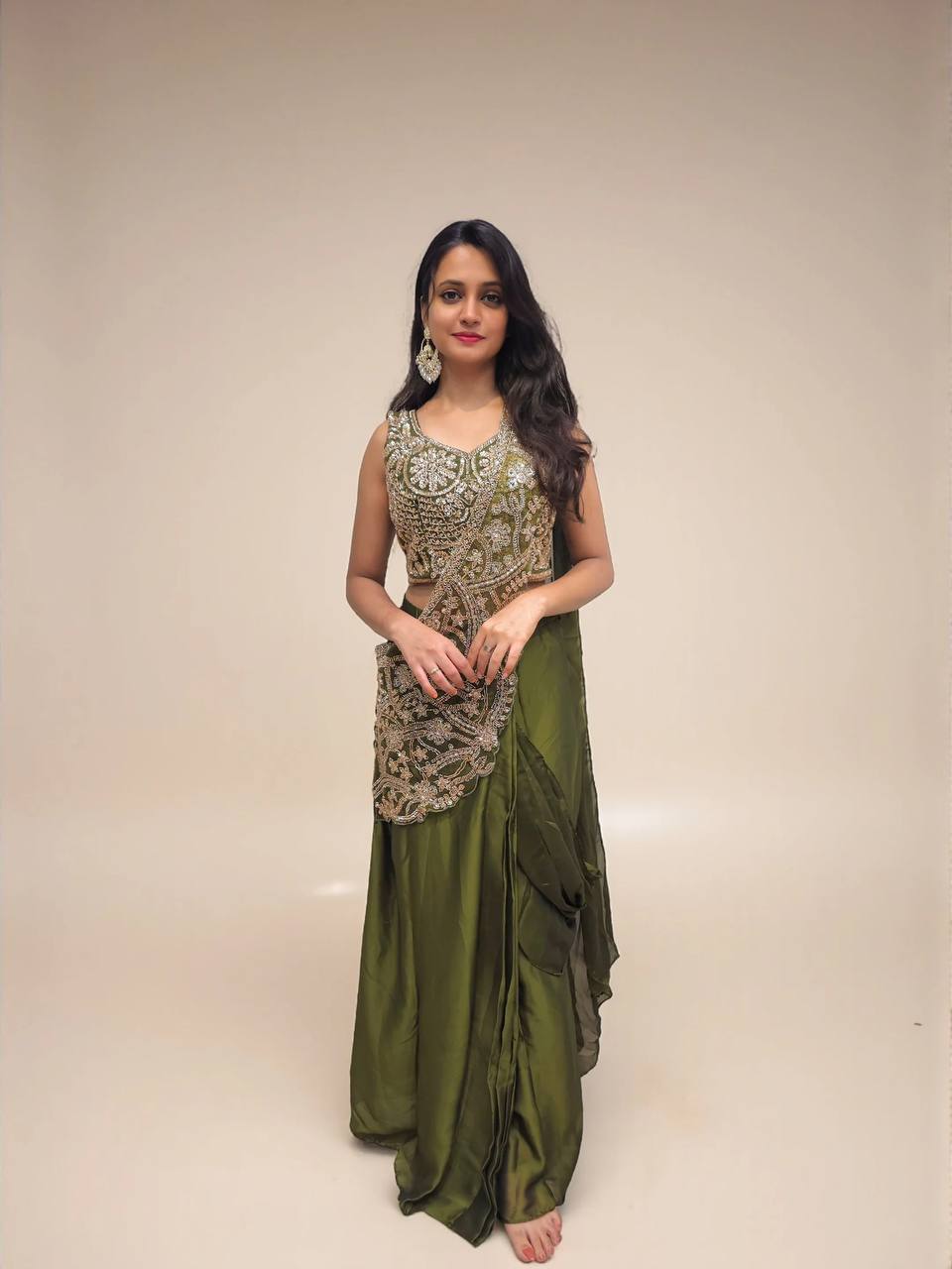 Rangoli Silk Designer Party Wear Saree