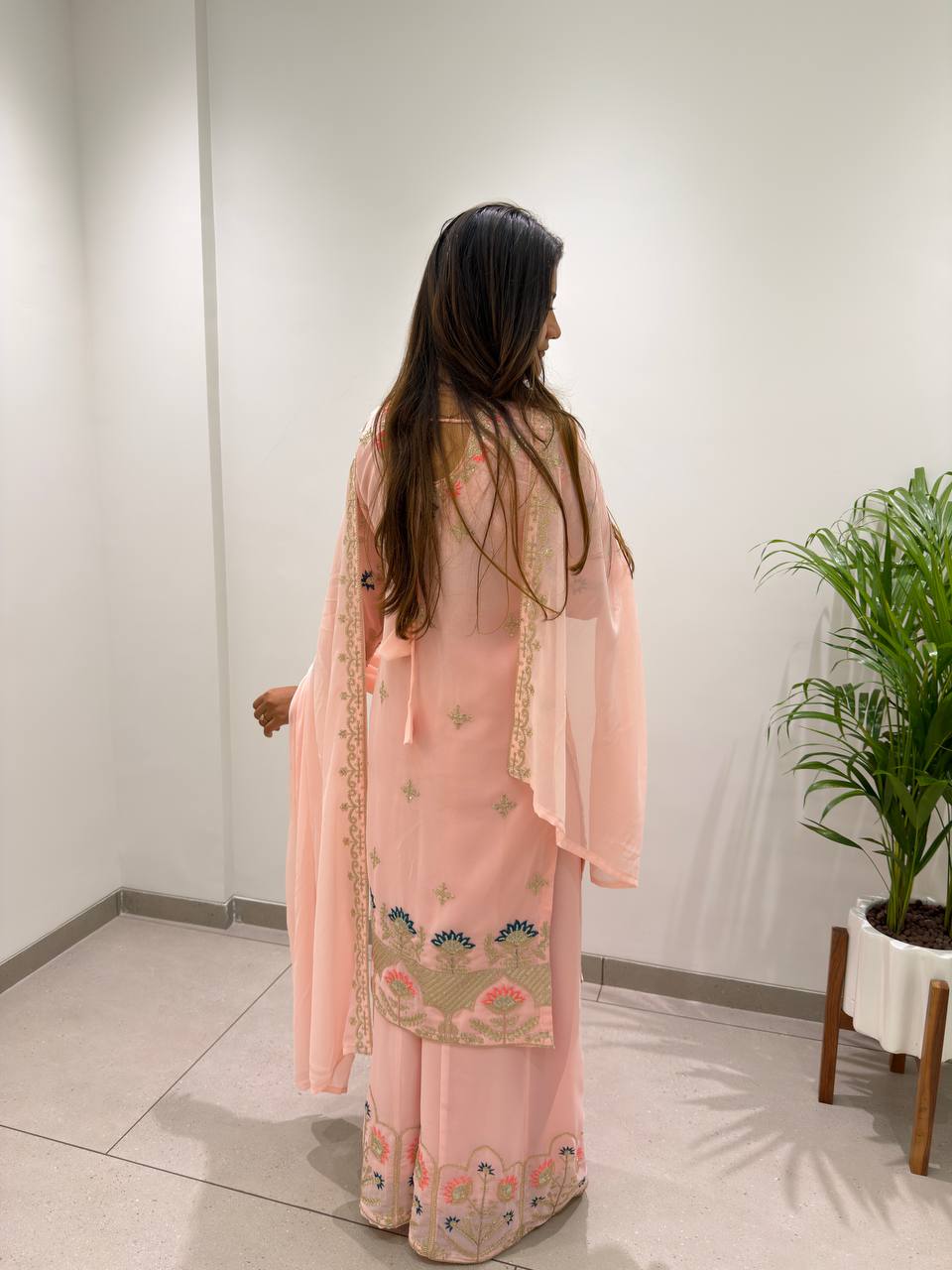 Sequins & Cording Work Ethnic Suit