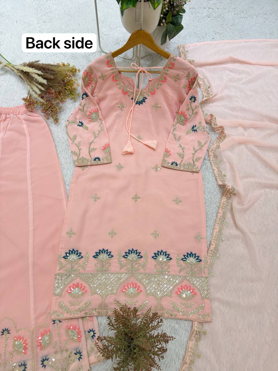 Sequins & Cording Work Ethnic Suit