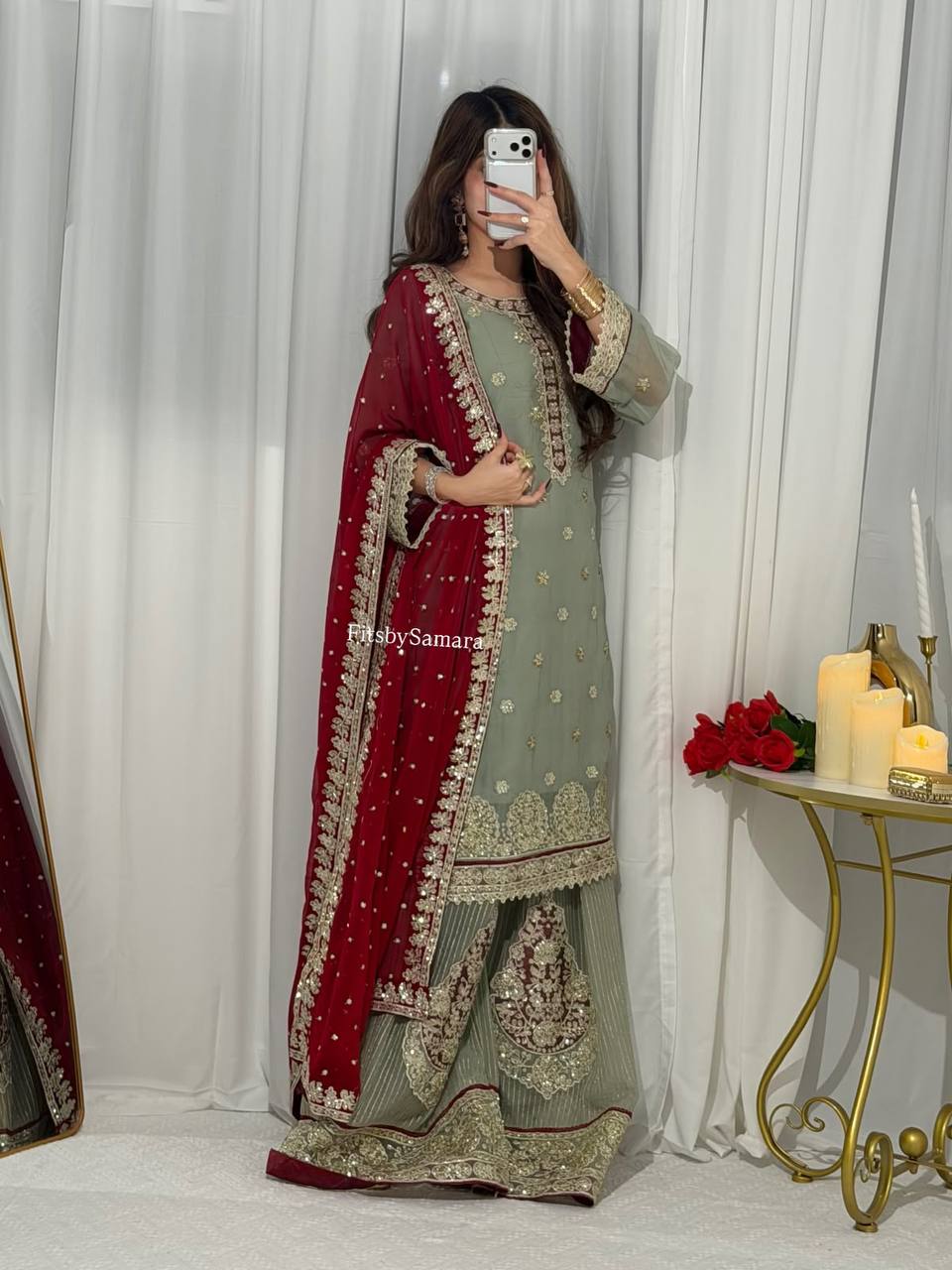Sequence Embroidered Georgette Suit Set