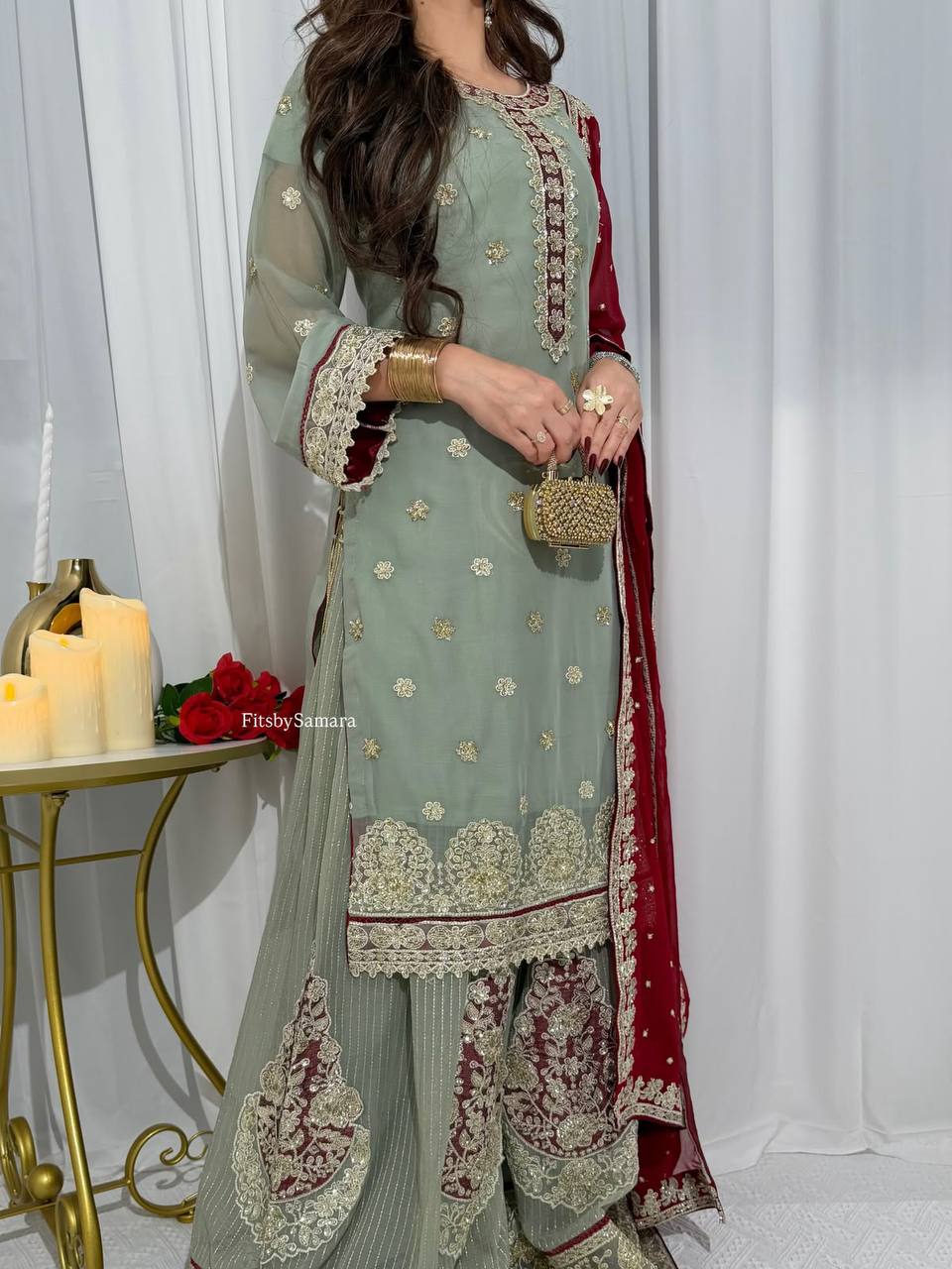 Sequence Embroidered Georgette Suit Set