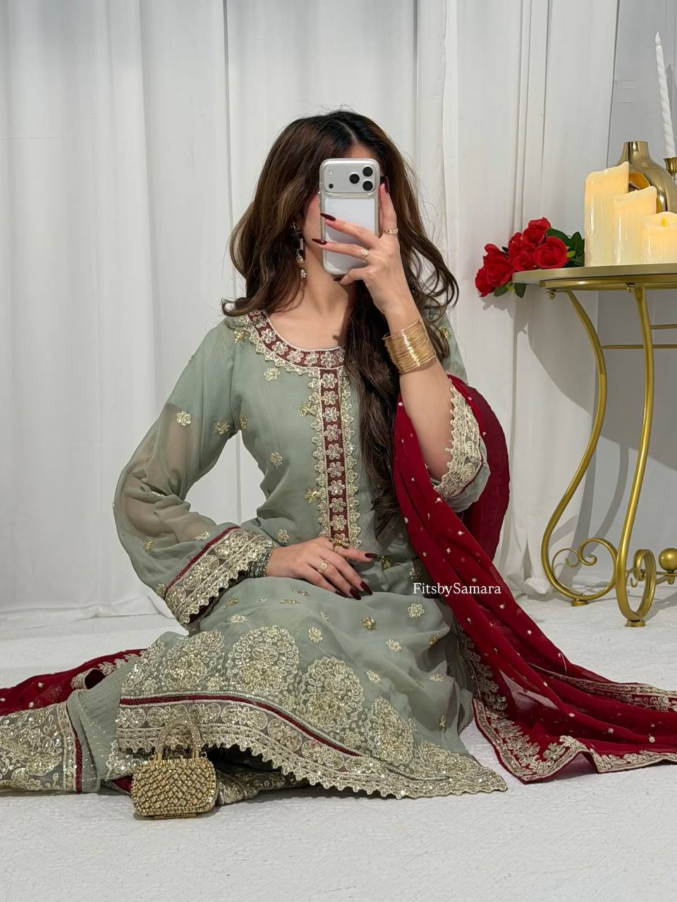 Sequence Embroidered Georgette Suit Set