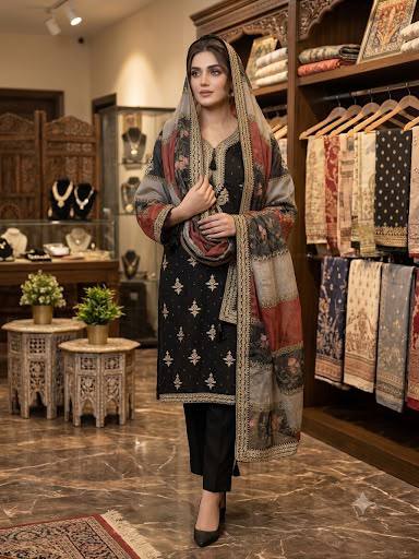 Embroidered Pakistani Suit Set