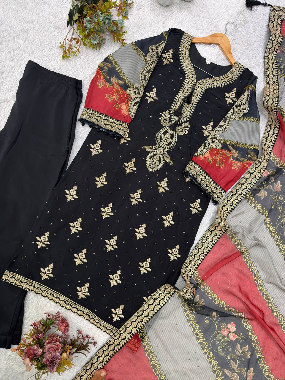 Embroidered Pakistani Suit Set