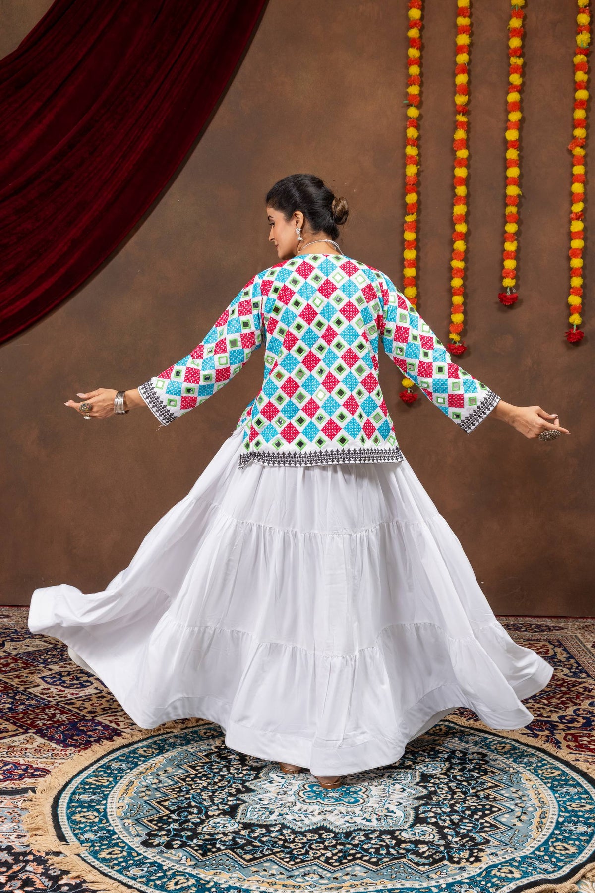 Navratri Rayon Lehenga Set