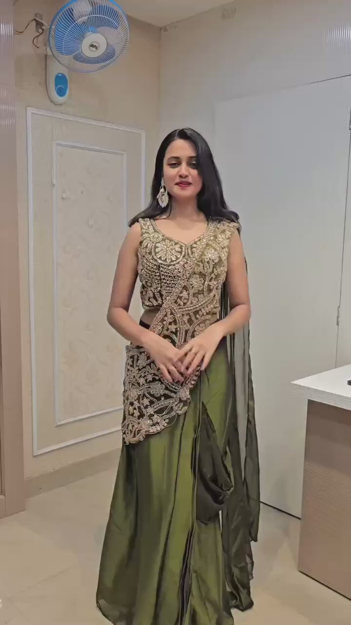 Rangoli Silk Designer Party Wear Saree