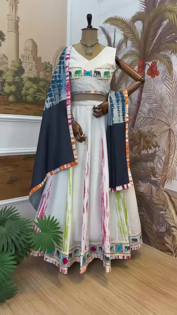 Lehenga Choli with Cotton Dupatta