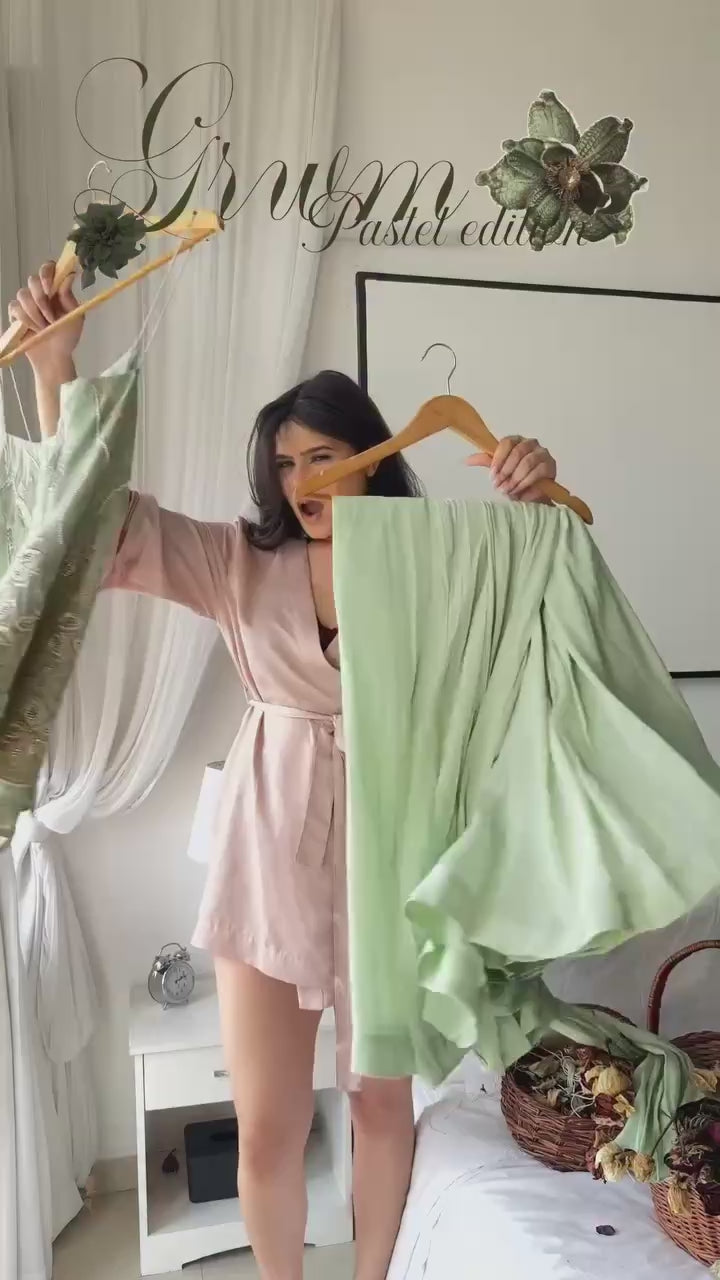 Mint Green Faux Georgette Embroidered Kurti Palazzo Set with Dupatta | Designer Party & Festive Wear Suit for Women