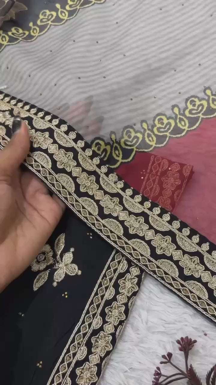 Embroidered Pakistani Suit Set