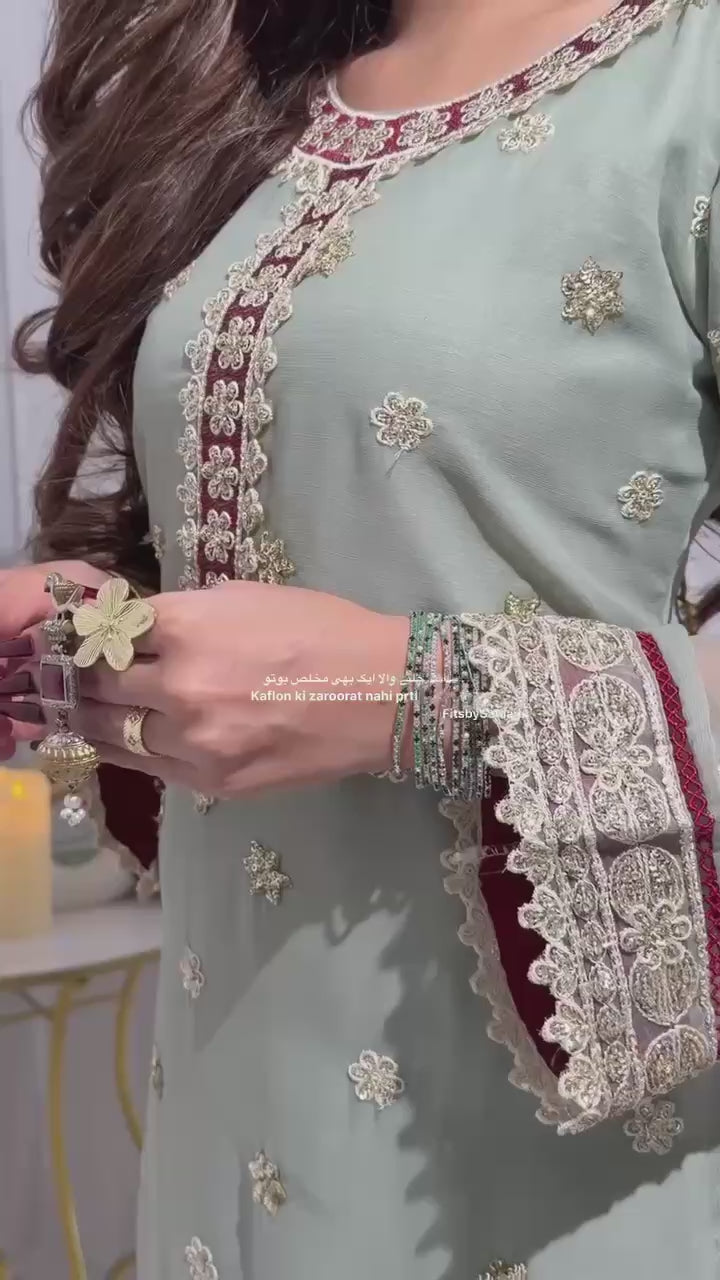 Sequence Embroidered Georgette Suit Set